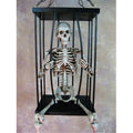 Skeletons and More Medium Skeleton Breaking Out of Cage - Brown - 33.5in.
