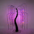 Starfree LED Lighted Halloween Tree, Purple LED Lights, Outdoor & Indoor Decoration for Yard, Patio, Holiday Parties, Spooky Seasonal Decor