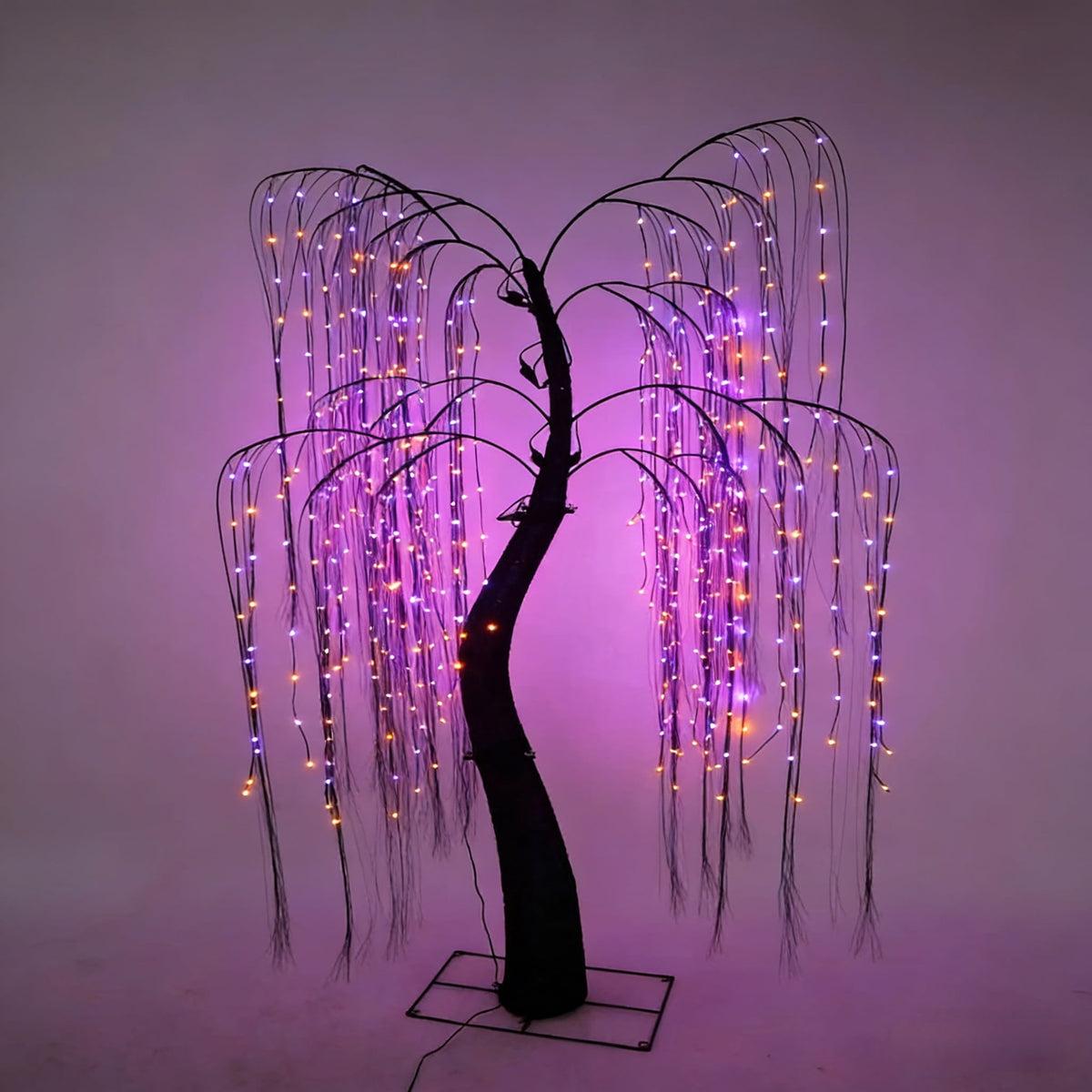 Starfree LED Lighted Halloween Tree, Purple LED Lights, Outdoor & Indoor Decoration for Yard, Patio, Holiday Parties, Spooky Seasonal Decor