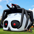 Wellcomer 20ft Giant Inflatable Spider-Skull with Blower - Halloween Outdoor Decor