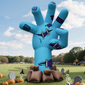 Wellcomer 20ft Giant Inflatable Zombie Hand with Blower - Halloween Outdoor Decor