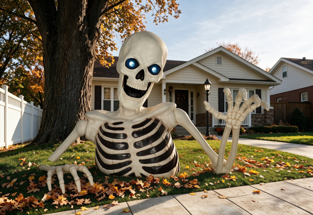 Seasons 35" Halloween Giant Groundbreaker Skeleton, Halloween Decoration for Outdoor Lawn Yard and Porch