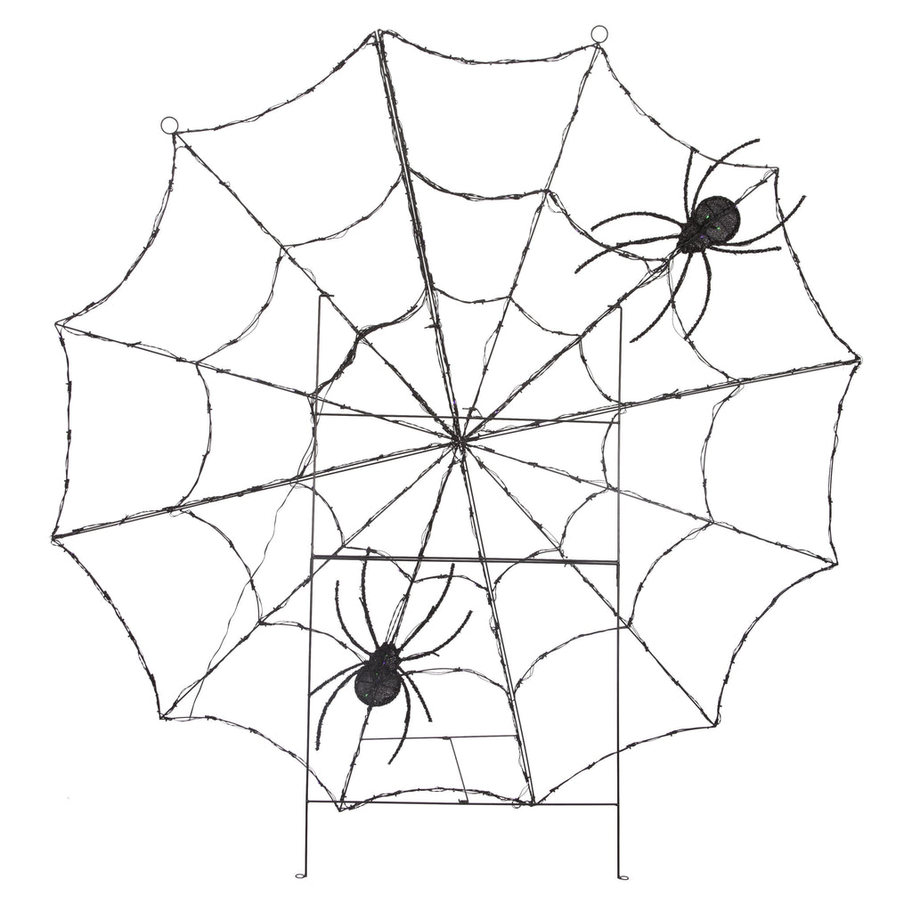 Halloween Giant LED Spider Web w/Green Lit Spider by Gemmy 69.09 in x 16.53 in x 70.47 in 7.60 lb