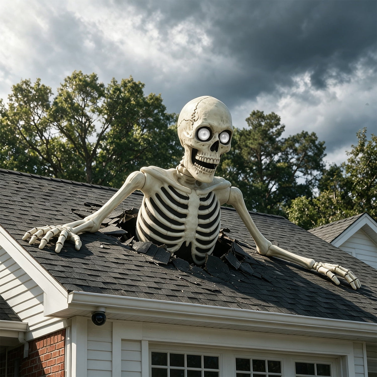 Seasons 35" Halloween Giant Groundbreaker Skeleton, Halloween Decoration for Outdoor Lawn Yard and Porch