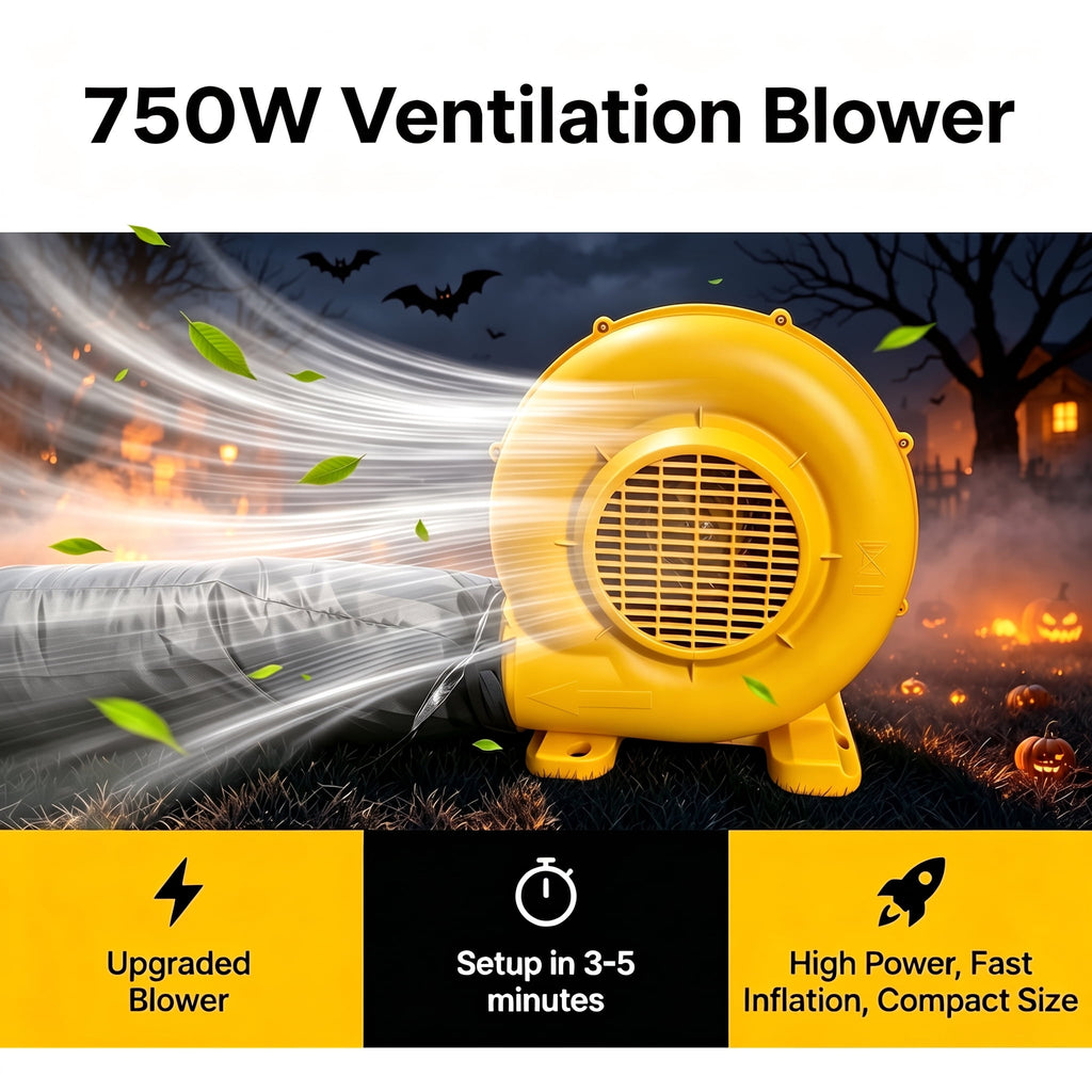 BPMIO 20FT Halloween Giant Inflatable Pumpkin Outdoor Yard Decoration with 550W Blower, 420D Oxford UL-Certified LED Light for Garden Commercial Party
