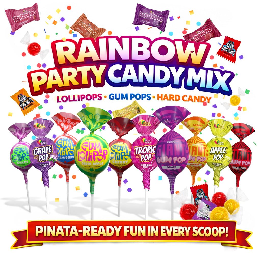 Assorted Bulk Candy Mix, 12 lb Bulk Halloween Individually Wrapped Candy Variety Pack for Piñatas, Goodie Bags, Candy Bowls, Party Favors & Events