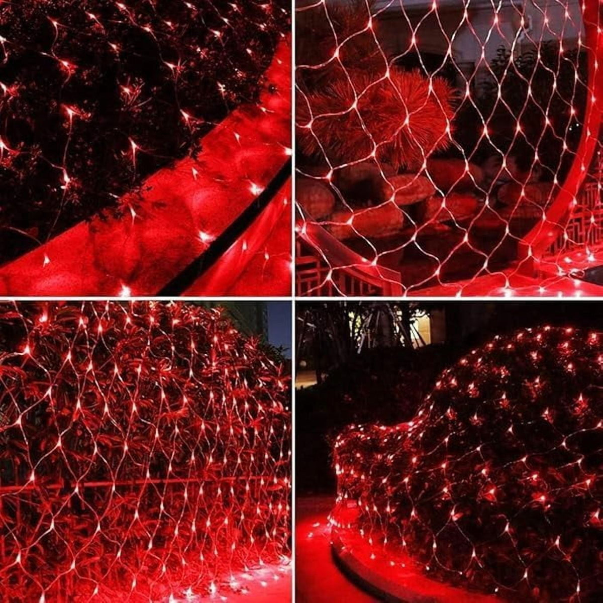 SHANJIA Garden Net Lights Battery Operated, 4mx6m 672LEDMesh Fairy String Lights Fairy Net Lights 8 Modes Waterproof Net Mesh String Lights for Garden Balcony Decor