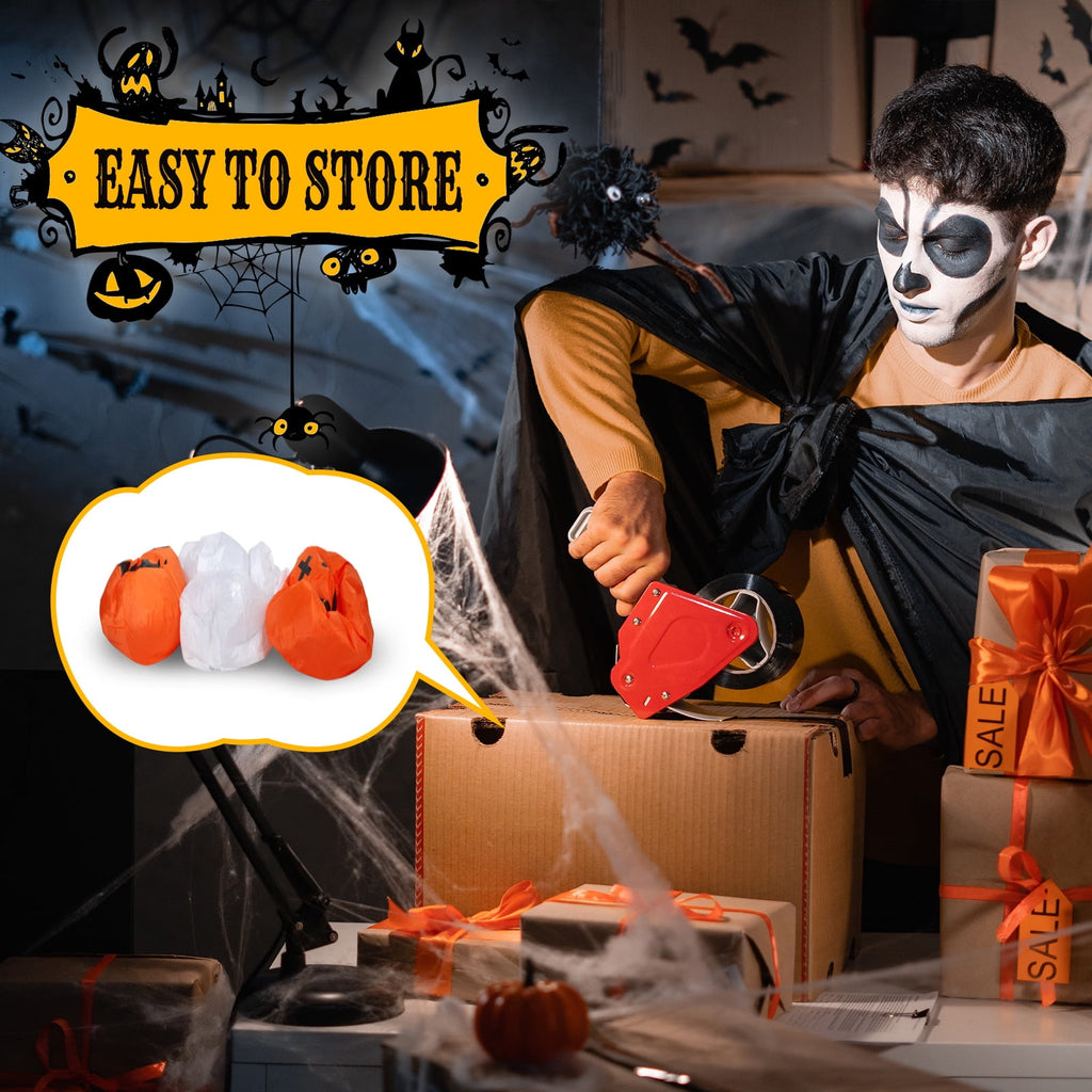 UBesGoo 12 ' Halloween Ghost & Pumpkin Outdoor Halloween Inflatables for Patio Garden Decor,1 Pcs