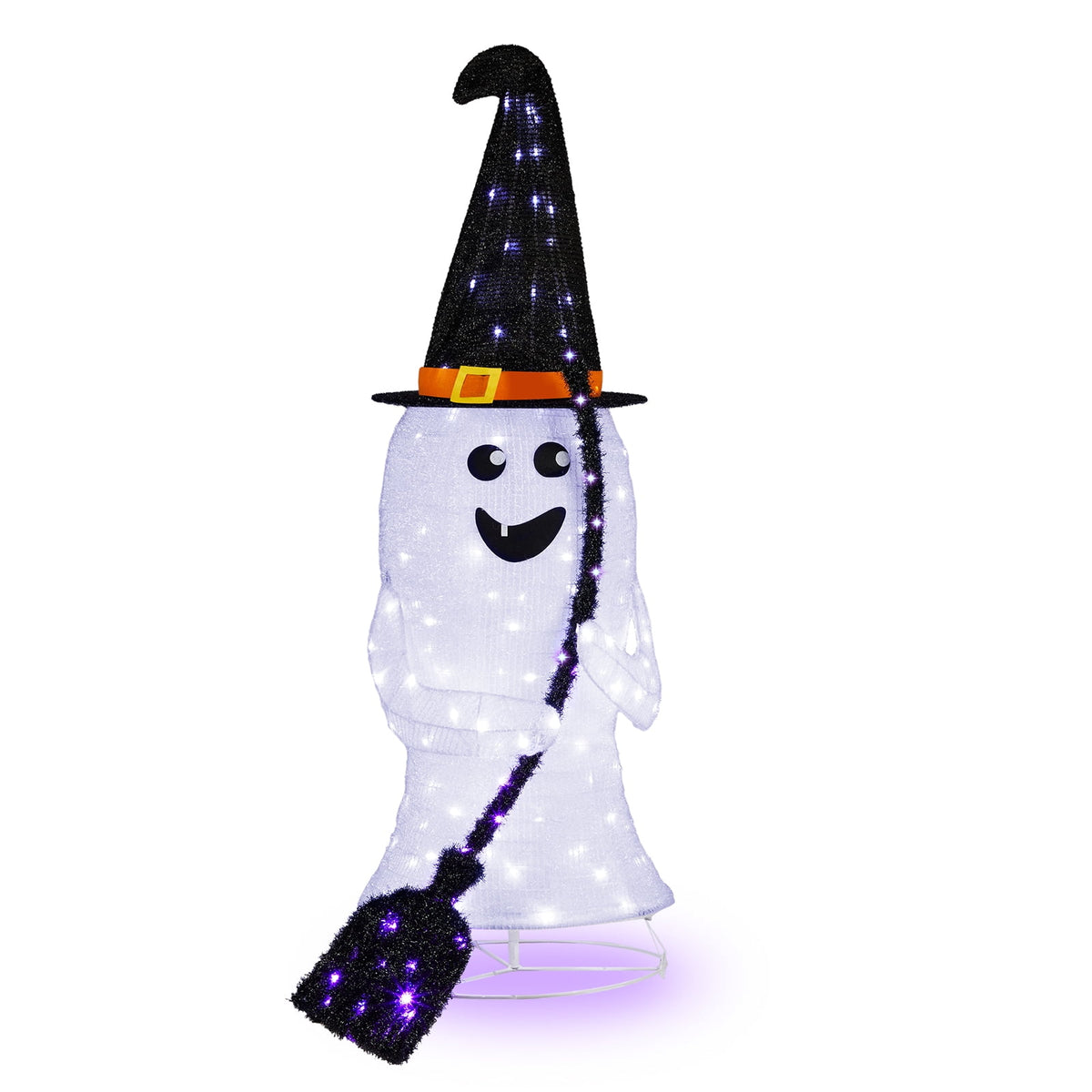 Zimtown 4 FT Halloween Outdoor Decor Halloween Ghost Lighted Halloween Yard Decoration for Party