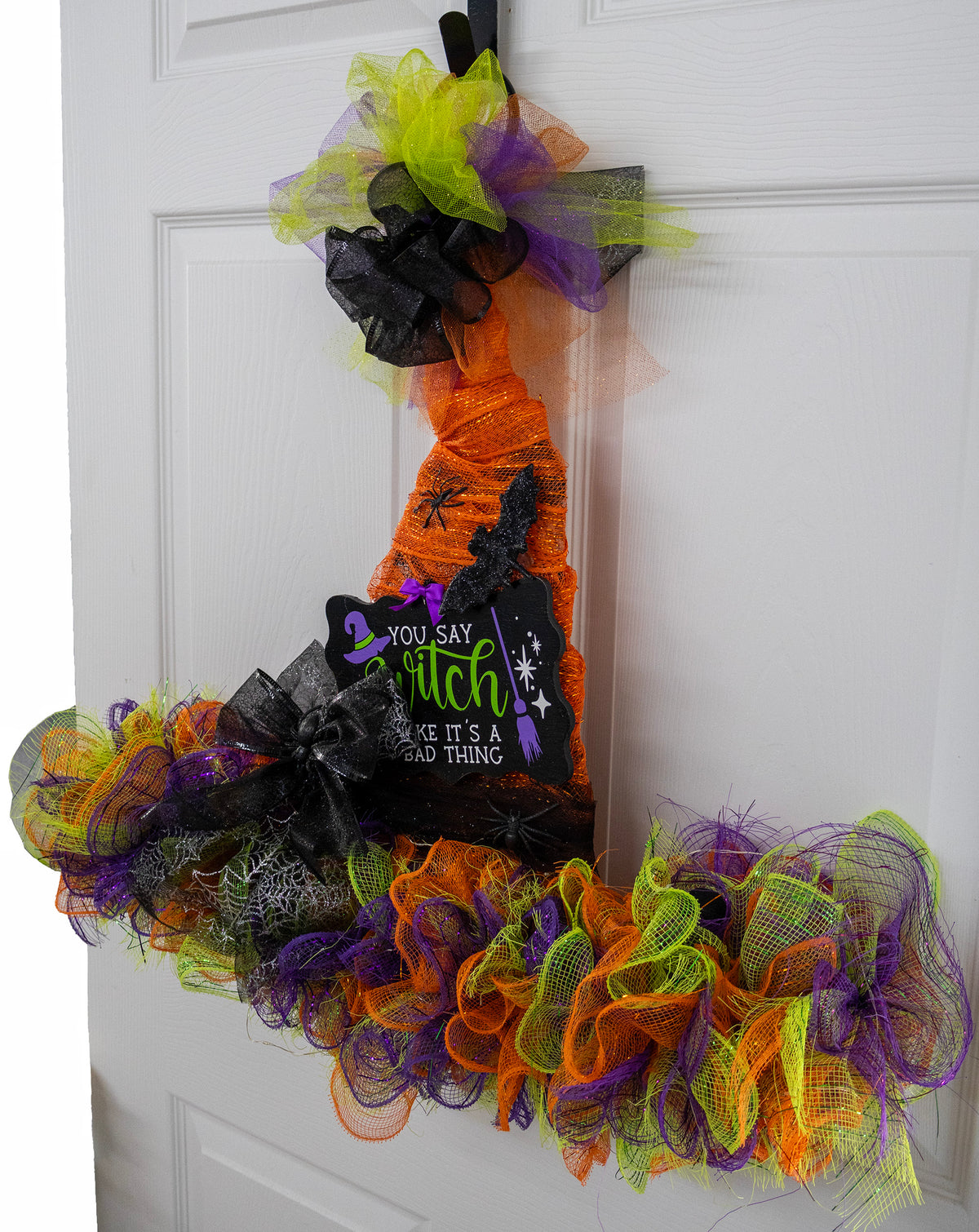 You Say Witch Like Its a Bad Thing Wreath | Halloween Decorative Wreath | Unique Halloween Décor