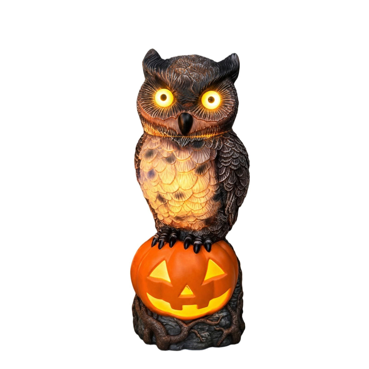 Clearance Halloween Giant Ground Breaking Skeleton Decor with LED Light-Up Moving Eyes, Scary Skull Stakes for Garden Lawn Holiday Party Decor