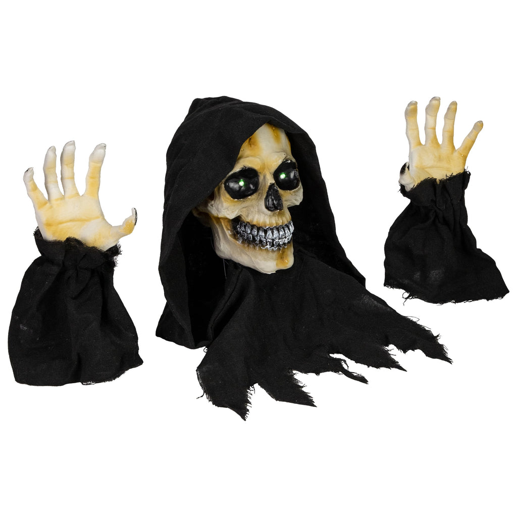 Northlight LED Lighted Grim Reaper with Sound Outdoor Halloween Decoration - 8"