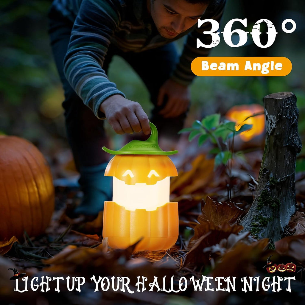 6-Pack Halloween Pumpkin Lantern, Collapsible Jack O Lantern