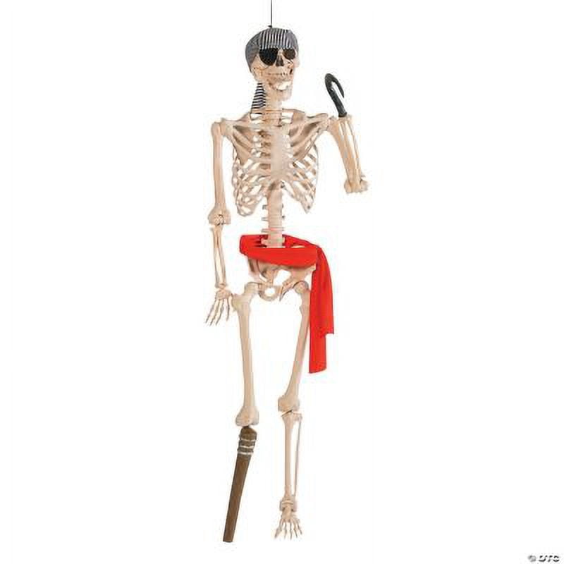 5 Foot Posable Pirate Skeleton - Home Decor - 1 Piece