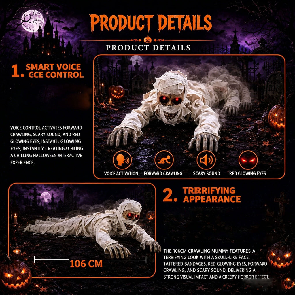 Clearance Hotyverty Giant Ground Breaking Skeleton with Pumpkin