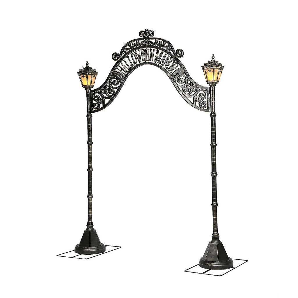 Seasonal Visions 8 ft Halloween Manor Archway Prop - Gray